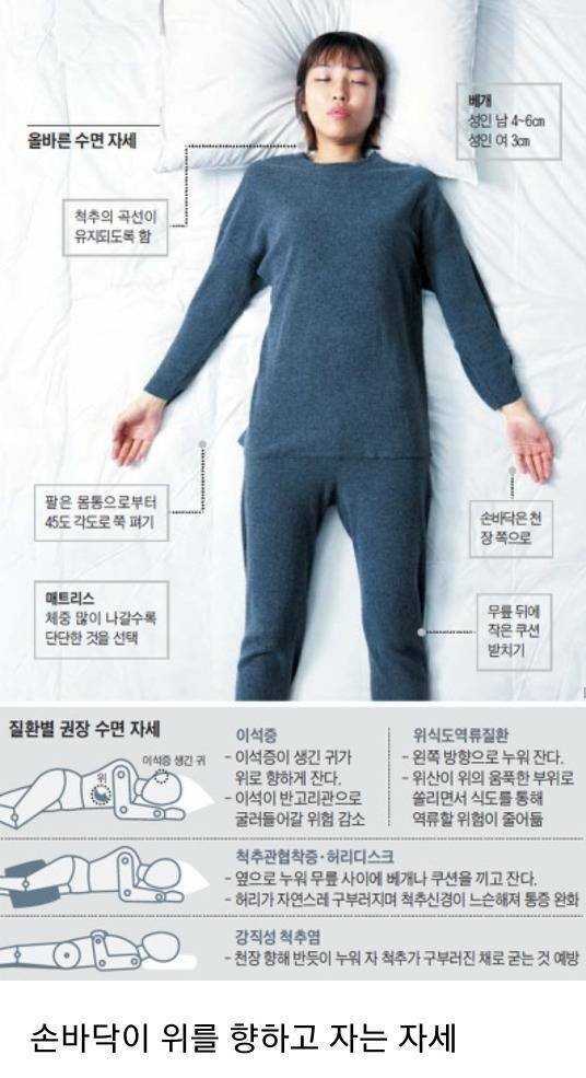 올바른 수면 자세