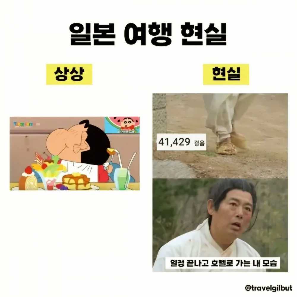 일본 여행 현실